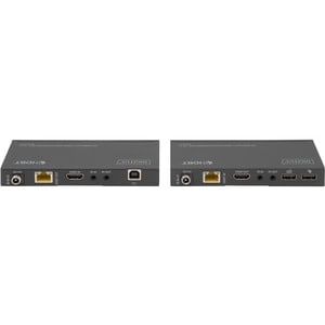 Digitus DS-55512 KVM Extender - Wired - 1 Computer(s) - 1 Local User(s) - 70 m Range - 4K - 2 x Network (RJ-45) - 3 x USB 