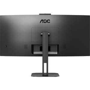 AOC CU34V5CW/BK 34" Class Webcam UW-QHD Curved Screen LCD Monitor - 21:9 - Metal Black - 86.4 cm (34") Viewable - Vertical