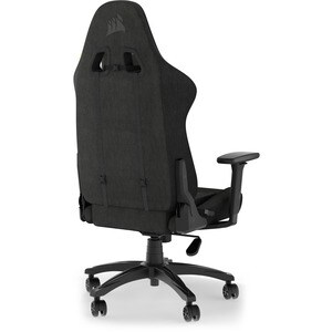 Corsair TC100 Relaxed Gaming Chair - Fabric - For Gaming - Fabric, Memory Foam, Steel, Nylon - Black