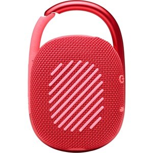 JBL Clip 4 Portable Bluetooth Speaker System - 5 W RMS - Red - 100 Hz to 20 kHz - Wireless LAN - Battery Rechargeable - US