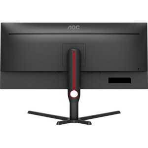 AOC AGON U34G3XM 34" Class UW-QHD Monitor LCD para gaming - 21:9 - Preto, Vermelho - 86.4 cm (34") Viewable - Alinhamento 