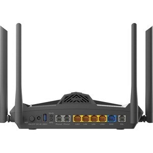 D-Link DSL-X1852E Wi-Fi 6 IEEE 802.11ax VDSL2, ADSL2+, Ethernet, DSL, Cellular Modem/Wireless Router - 4G - LTE - Dual Ban