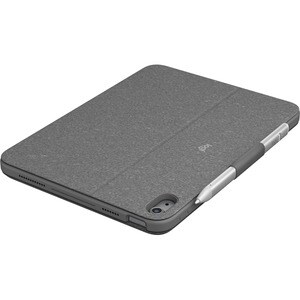 Logitech Combo Touch Keyboard/Cover Case Apple iPad (10th Generation) Tablet - Oxford Gray - Scrape Resistant, Bump Resist