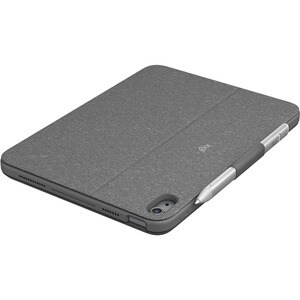 Logitech Combo Touch Tastatur/Cover Apple, Logitech iPad (10. Generation) Tablet - Grau - Webstoff Außenmaterial - Abriebf