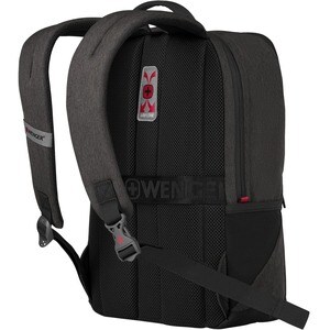 Wenger MX Reload Carrying Case (Backpack) for 10" to 16" Notebook, Tablet - Heather Gray - Water Resistant Zipper - Polyes