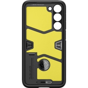 Spigen Tough Armor Case for Samsung Galaxy S23 Smartphone - Black - Drop Resistant - Thermoplastic Polyurethane (TPU), Pol