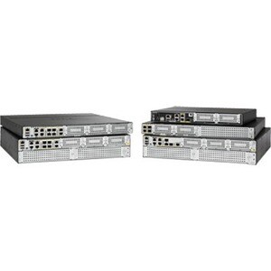 Cisco 4000 4351 Router - 3 Ports - 3 RJ-45 Port(s) - Management Port - 10 - 4 GB - Gigabit Ethernet - 1U - Rack-mountable,