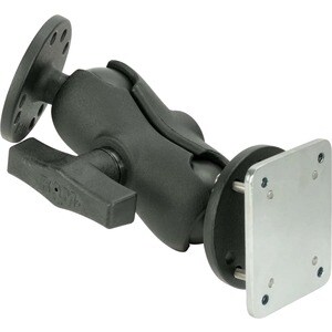 RAM Mounts Drill Down Vehicle Mount - 4 lb Load Capacity - Marine-grade Aluminum, Steel, Rubber