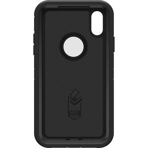 OtterBox Defender Carrying Case Apple iPhone XR Smartphone - Black - Slip Resistant, Dirt Resistant, Dust Resistant, Lint 