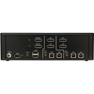 Tripp Lite series Secure B002-DP2AC2-N4 KVM Switchbox - TAA Compliant - 2 Computer(s) - 1 Local User(s) - 3840 x 2160 - 50