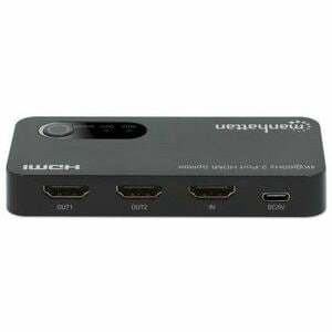 Video Splitter HDMI 4k@60Hz, 1 in:2 out, 1 - 3840x2160 - 1 x Entrada HDMI - 2 x Salida HDMI - USB