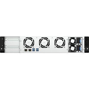 Sistema di memorizzazione SAN/NAS QNAP TS-855eU-RP-8G - 8 x Vani totali - 5 GB Capacità memoria Flash - Intel Atom MT8168 