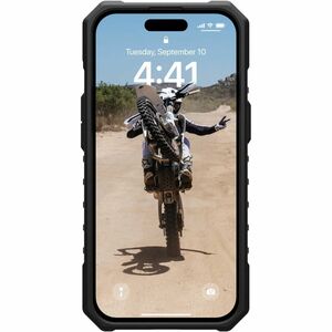 Urban Armor Gear Pathfinder Rugged Case for Apple iPhone 15 Smartphone - Hex Pattern - Black - Drop Resistant, Impact Resi