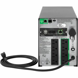 APC Smart-UPS, Line Interactive, 1500VA, Tower, 120V, 8x NEMA 5-15R outlets, SmartConnect Port+Network Card, AVR, LCD - To