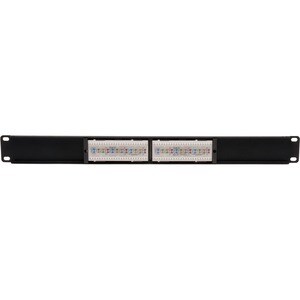 Tripp Lite series N252-012 12 Port(s) Network Patch Panel - TAA Compliant - 12 x RJ-45 - 12 x RJ-11 - 1U High - Rack-mount