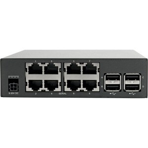 Tripp Lite series B093-008-2E4U Device Server - TAA Compliant - Twisted Pair - 2 x Network (RJ-45) - 4 x USB - 8 x Serial 