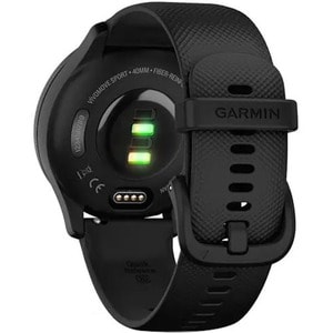 Garmin vívomove Sport Smart Watch - 40 mm Case Height - 40 mm Case Width - Black, Slate Body Color - Fiber Reinforced Poly