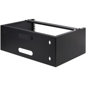 4U Wall Mount Rack - 19in Wall Mount Network Rack - 13.78 inch Deep (Low Profile) - Wall Mounting Patch Panel Bracket for 