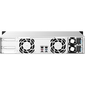 QNAP, QNAP TS-1273AU-RP-8G SAN/NAS Storage System - AMD Ryzen V1500B Quad-core (4 Core) 2.20 GHz - 12 x HDD Supported - 0 