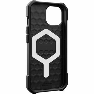 Urban Armor Gear Essential Armor iPhone 15 Case - Black - For Apple iPhone 15 Smartphone - Lattice Pattern - Black - Drop 