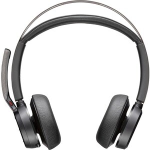 Poly Voyager Focus 2 Wired/Wireless On-ear, Over-the-head Stereo Headset - Black - Siri, Google Assistant - Binaural - Sup