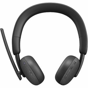 Dell WL3024 Wireless On-ear, Over-the-head Stereo Headset - Black - Microsoft Teams Certification - Siri, Google Assistant