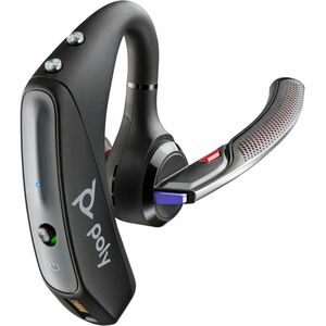 Poly Voyager 5200 5200-M Wireless Over-the-ear Mono Earset - Black - Microsoft Teams Certification - Siri, Google Assistan