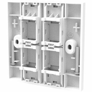 NETCONNECT FPS-BS-4P-W Faceplate Kit - Thermoplastic - Pro White - 1
