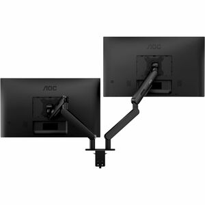 Bras support d'écran AOC AM420B pour Moniteur - Noir - Réglable en hauteur - 2 Écran(s) supportés - 43,2 cm à 86,4 cm (34 