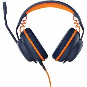 V7 Safe Sound 2 HU590E Kabel Auf den Ohren, Über das Ohr, Kopfbügel Stereo Headset - Orange, Dunkelblau - Binaural - Ohrum