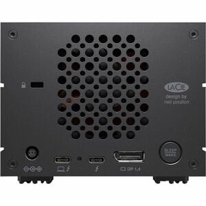 LaCie 2big Dock STLG48000400 2 x Total Bays DAS Storage System - 48 TB HDD - 48 TB Installed HDD Capacity - Thunderbolt 4 