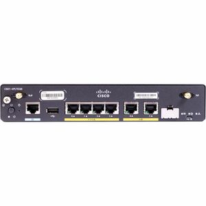 Cisco C921-4PLTEGB 1 SIM Ethernet, ADSL2, VDSL2+, Cellular Modem/Wireless Router - Refurbished - 4G - LTE 800, LTE 2100, L