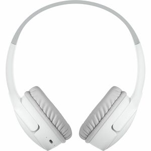 Belkin SOUNDFORM Mini Kabel/Kabellos Auf den Ohren, Kopfbügel, Über das Ohr Stereo Headset - Weiß - Binaural - Ohrumschlie