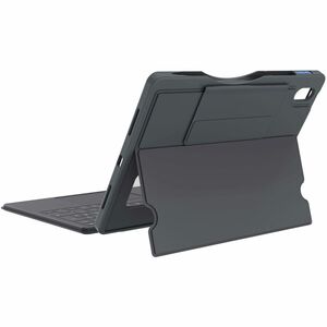 DEQSTER Robust Tastatur/Cover für 27,7 cm (10,9 Zoll) Apple, Logitech iPad (10. Generation), iPad (2022) Tablet - Grau - S