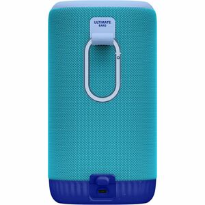 Ultimate Ears EVERBOOM Bluetooth Speaker System - Azure Blue - Surround Sound - Near Field Communication - Battery Recharg