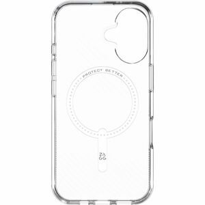 ZAGG Luxe Snap Case for Apple iPhone 16 Smartphone - Ripple Pattern, Textured Edges - Clear - Drop Resistant, Anti-slip, W