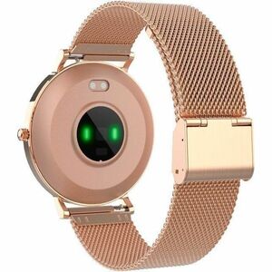 DCU BOULEVARD Smart Watch - Or rose Body Color - Zinc Alloy Case Material - Métal Band Material - Moniteur de Fréquence Ca