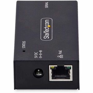 StarTech.com 1-Port Serial to Ethernet Adapter, 802.3af PoE Powered Serial Device Server, Wall/DIN Rail Mount, LAN To DB9 