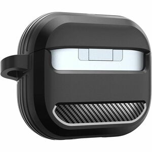 Spigen Rugged Armor Charging Case Samsung Earbud - Matte Black - Thermoplastic Polyurethane (TPU), Metal Body - Carbon Fib