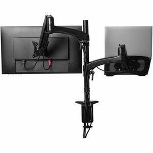 Trust Mara Clamp Mount for Notebook, Monitor - Black - Landscape/Portrait - Height Adjustable - 2 Display(s) Supported - 4