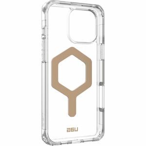 Urban Armor Gear Plyo Case for Apple iPhone 16 Pro Max Smartphone - Ice/Gold - Yellowing Resistant, Impact Resistant, Shoc