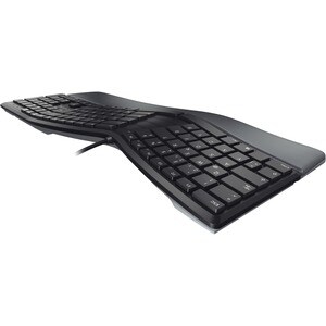 CHERRY ERGO KC 4500 Rugoso Teclado - Cabo Conectividade - USB Interface - Inglês (Reino Unido) - Preto - Windows