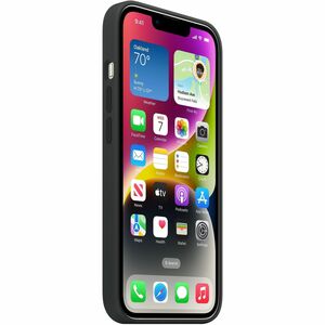 Apple Hülle für Apple iPhone 14 Smartphone - Mitternacht - Seidig, Softtouch - Kratzfest, Sturzsicher - Silikon, MicroFibe
