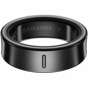 Samsung Galaxy Ring, Size 9, Titanium Black - Android - Accelerometer, PPG Sensor, Temperature Sensor - Sleep Quality, Hea