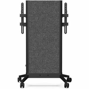 SMS EVER Height Adjustable Display Stand - Up to 248.9 cm (98") Screen Support - 120 kg Load Capacity - Floor - Polyethyle