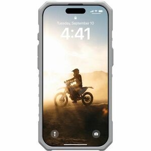 Urban Armor Gear Pathfinder Clear Case for Apple iPhone 16 Pro Smartphone - Hex Pattern - Active Neon - Drop Resistant, Im