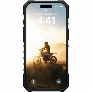 Urban Armor Gear Pathfinder Clear Case for Apple iPhone 16 Pro Smartphone - Hex Pattern - Black, Ash - Shock Absorbing, Dr