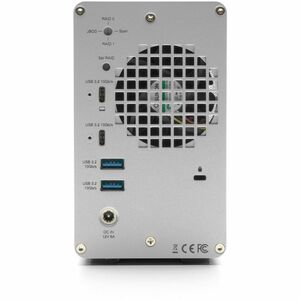 OWC Mercury Elite Pro Dual with 3-Port Hub External Storage Solution - 2 x HDD Supported - 0 x HDD Installed - 2 x SSD Sup