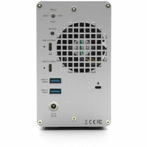 OWC Mercury Elite Pro Dual with 3-Port Hub External Storage Solution - 2 x HDD Supported - 2 x HDD Installed - 16 TB Insta