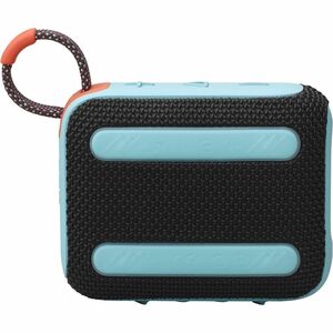 JBL Go 4 Portable Bluetooth Speaker System - 4.2 W RMS - Funky Black - 90 Hz to 20 kHz - Battery Rechargeable - 1
